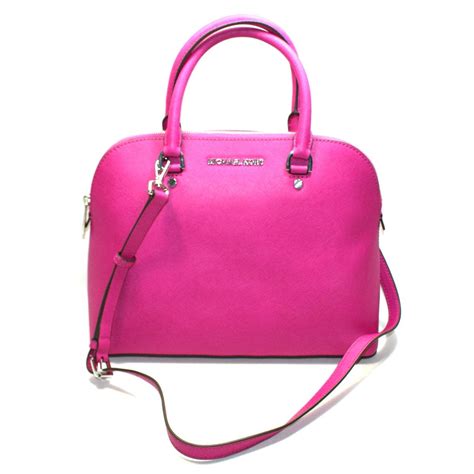 deep fuschia michael kors bags on ebay|AUTHENTIC MICHAEL KORS CINDY LARGE DOME SATCHEL .